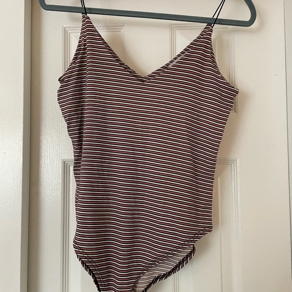 Striped Body Suit - Picture 1 of 2